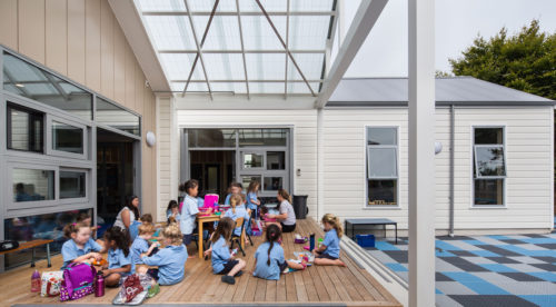 Queen Margaret College Preschool covered outdoor space